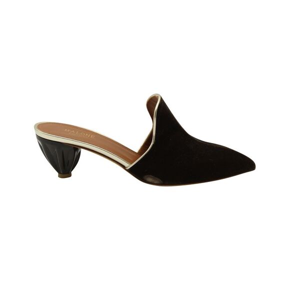 Malone Souliers Marianne Mules in Brown Suede